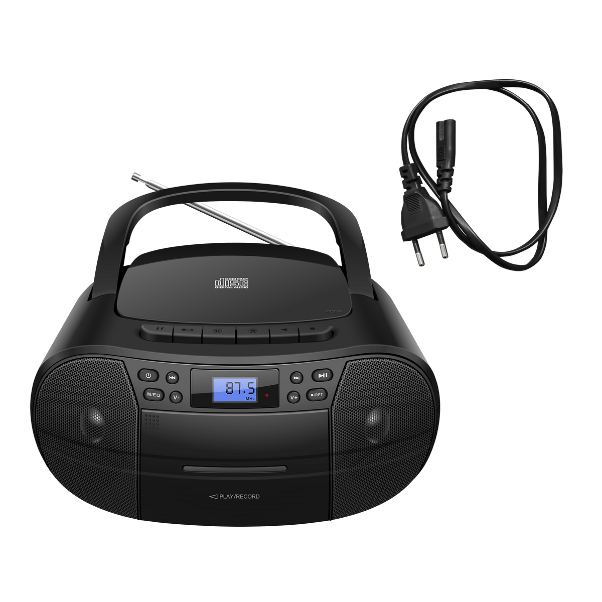 CD-Boombox CB-1 – Vielseitige Musikanlage mit CD, Kassette, USB & Radio