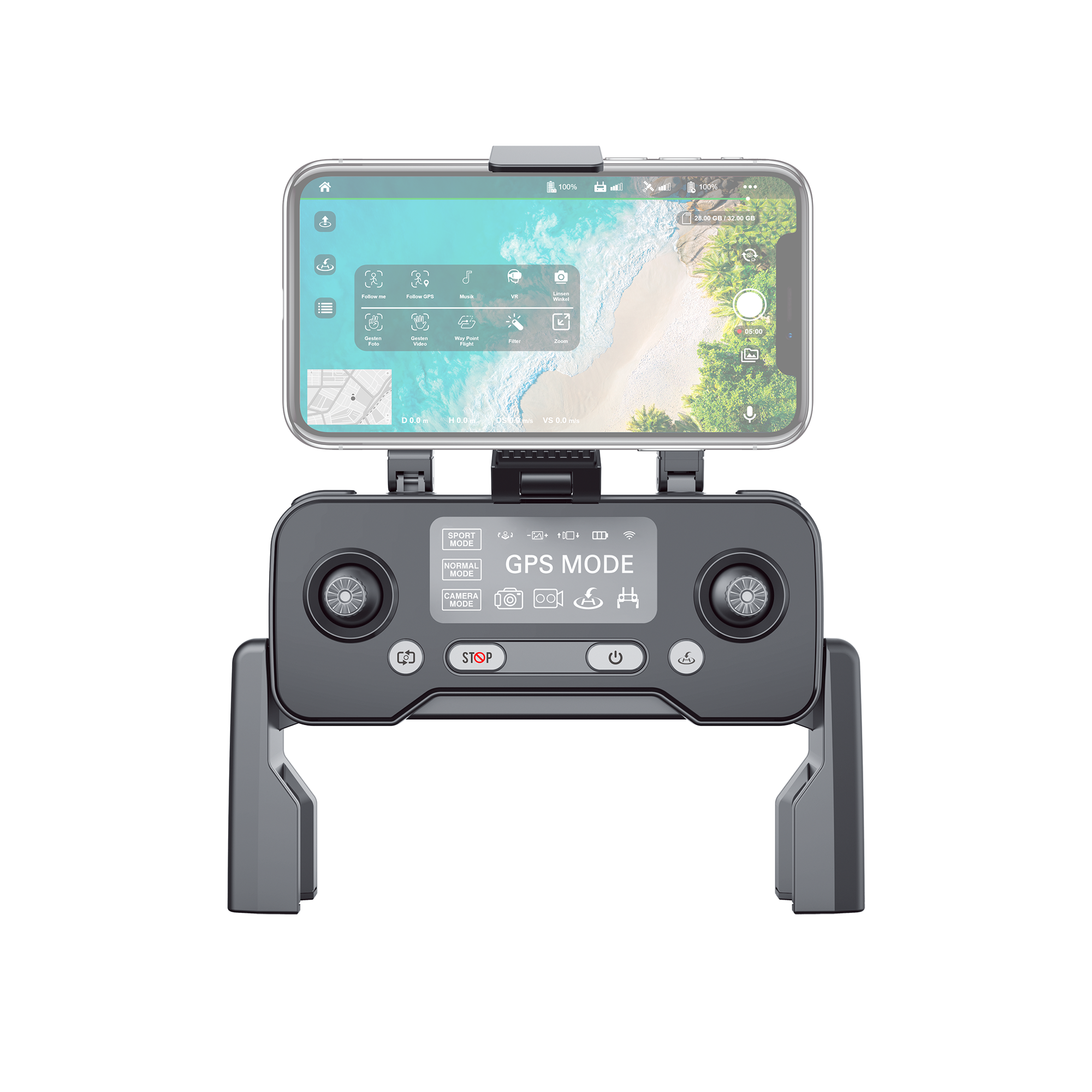 Quadrokopter QC-120 GPS – 4K-Kamera, 2-Achsen-Gimbal & 1.500 m Reichweite