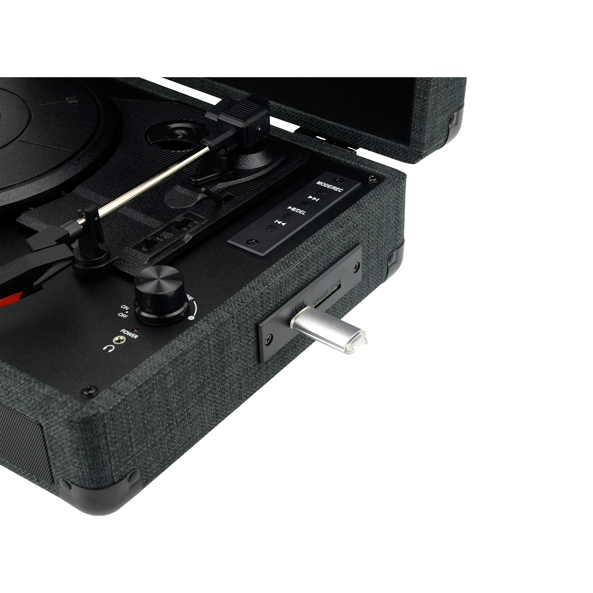 Retro turntable RRP-1 – Bluetooth, USB & SD cards, Direct digitization