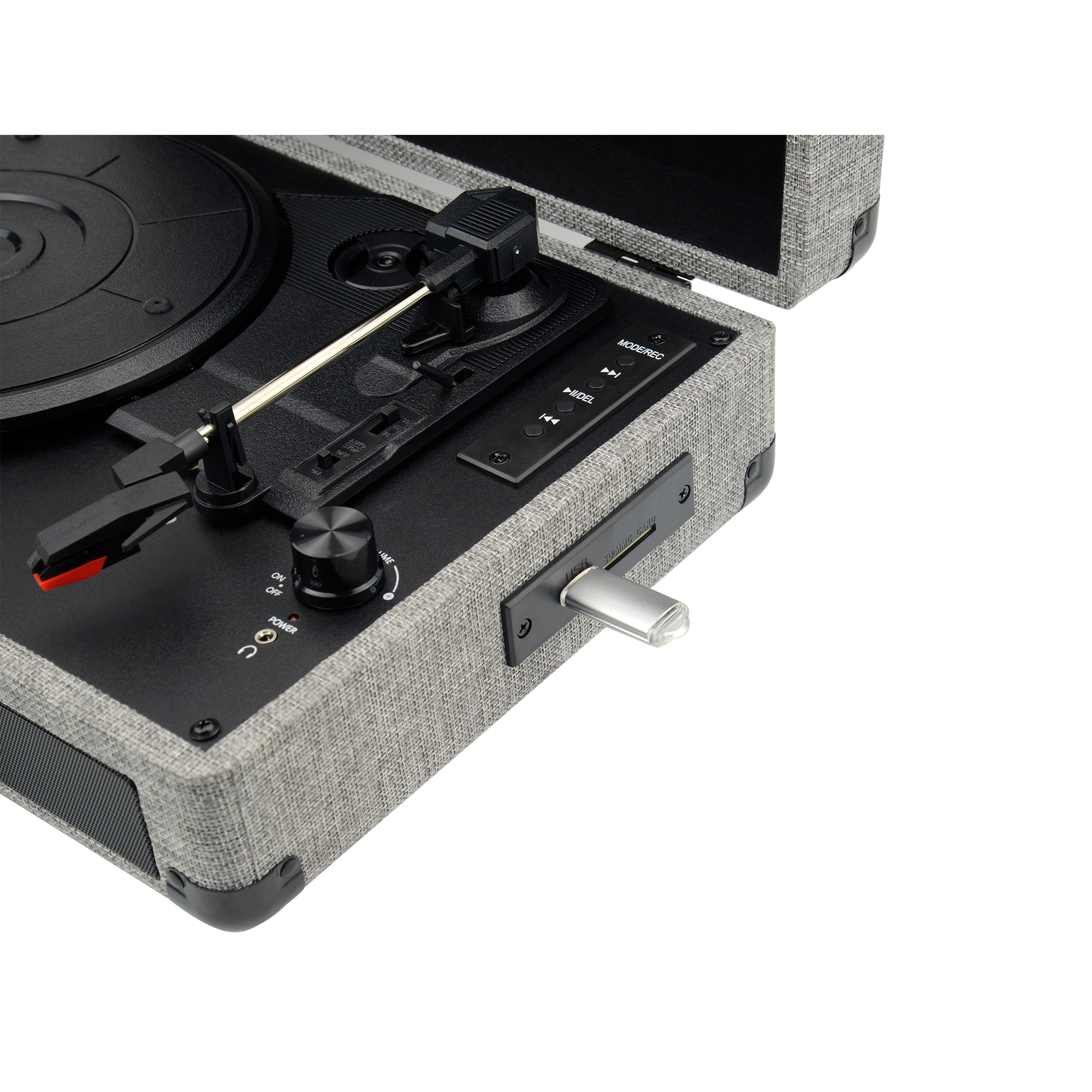 Retro turntable RRP-1 – Bluetooth, USB & SD cards, Direct digitization