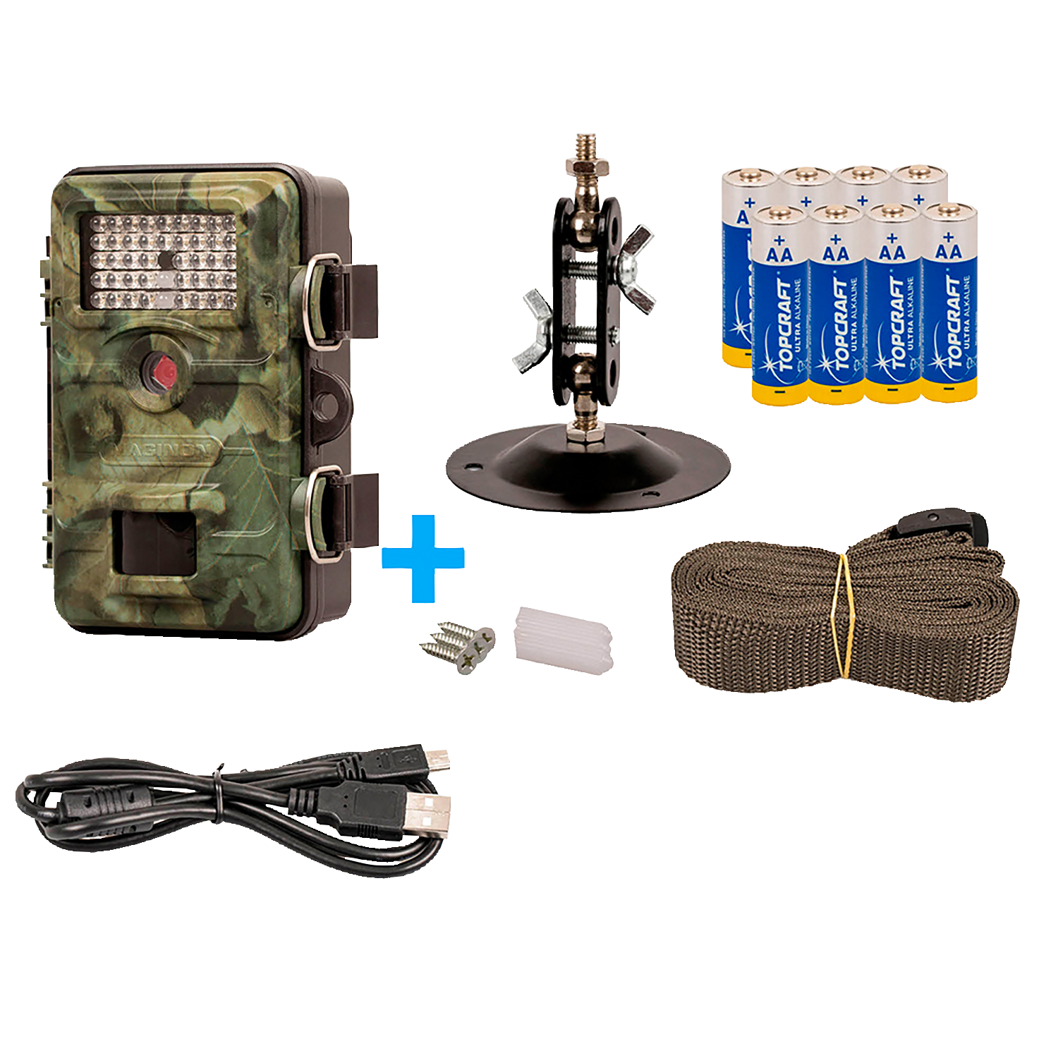 Wildkamera WK-4HDW Profi-Set – Full-HD, 42 IR-LEDs & Live-View