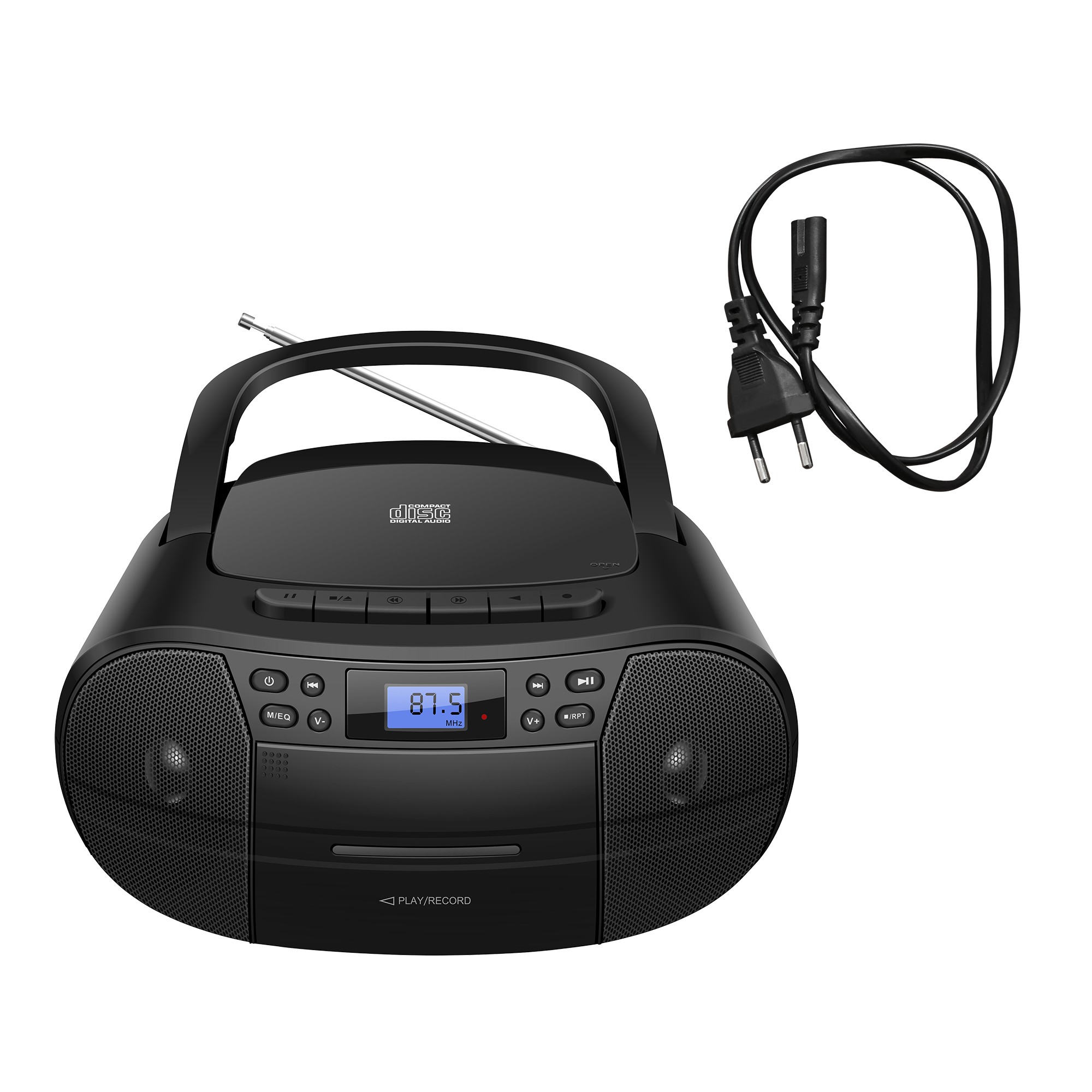 CD-Boombox CB-1 – Vielseitige Musikanlage mit CD, Kassette, USB & Radio