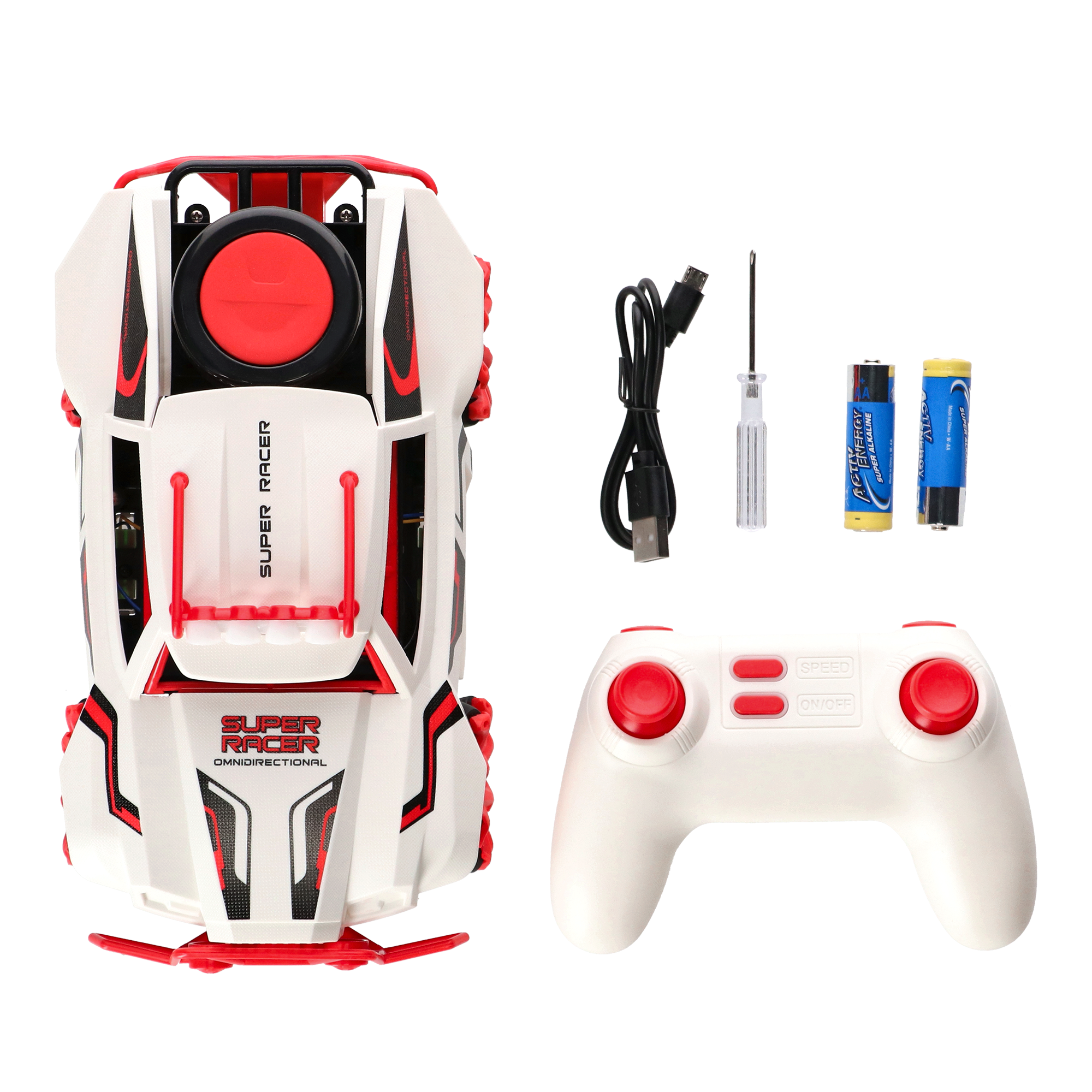 B-stock:RCC-1 remote control car - white/red