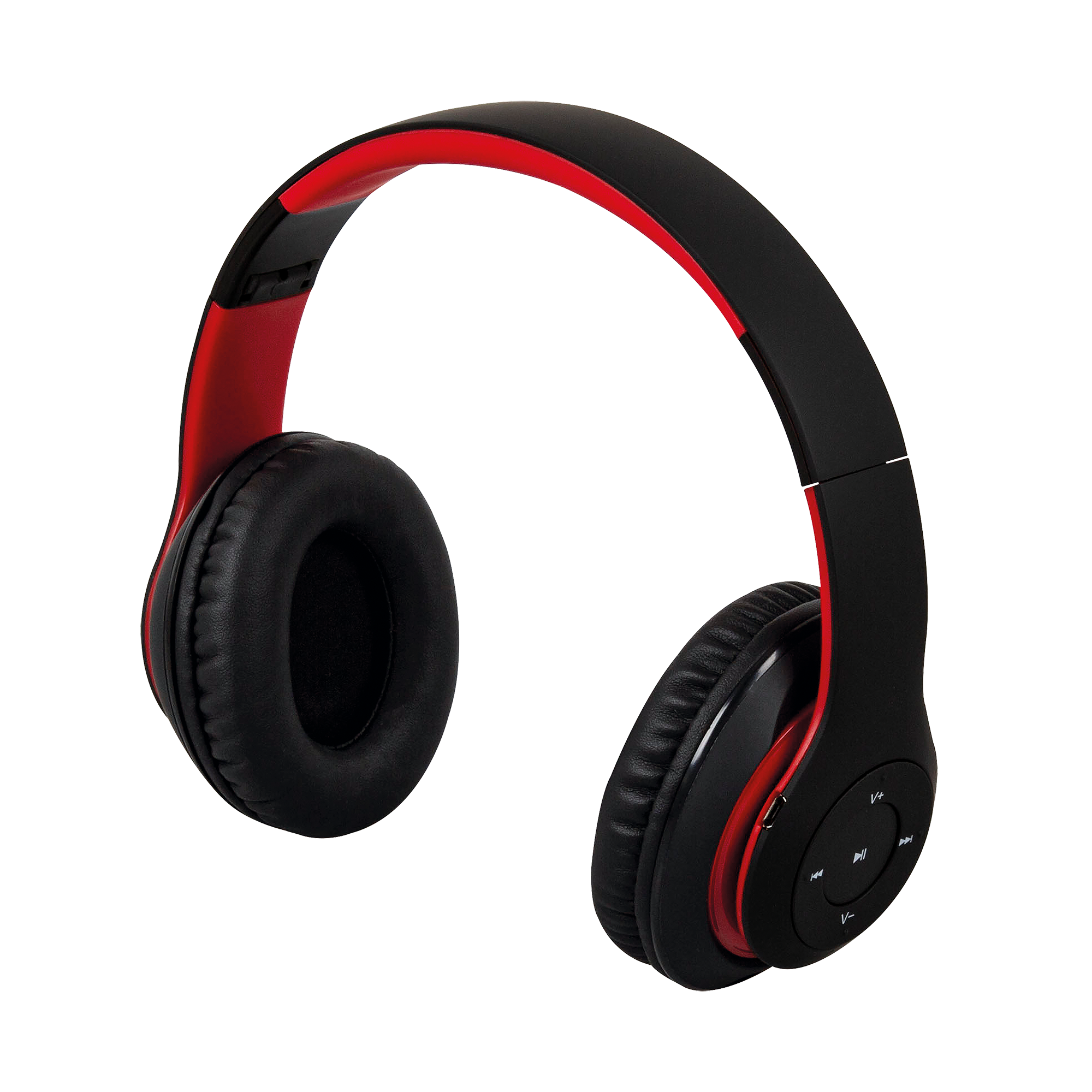 Second-hand goods:BTH-3 headphones with Bluetooth - black/red